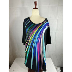 Women's Serengetti T-Shirt Black/Blue/Pink/Green Size XL